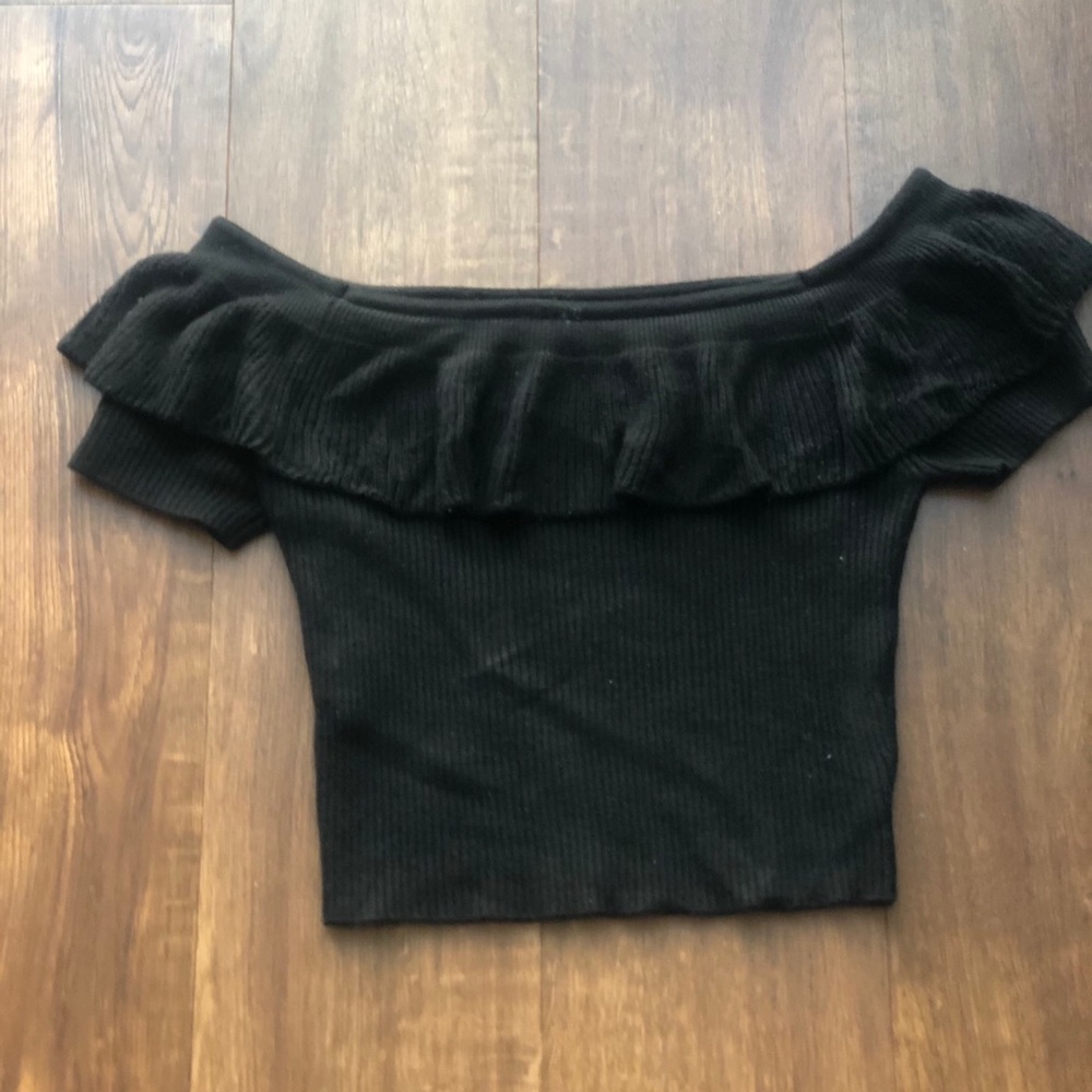 Urban Outfitters off the shoulder black top